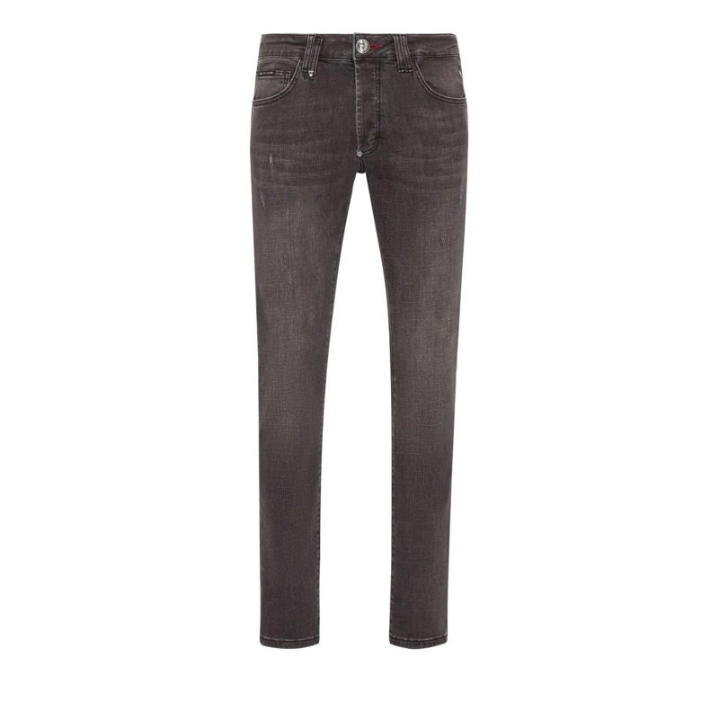 Philipp Plein Jeans Jeans Regular Fit grau