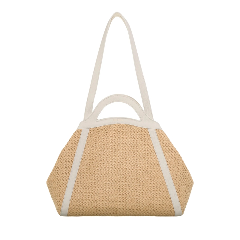 Coccinelle Shopper Coccinelle Amalia Croch.St Natural/Blanco