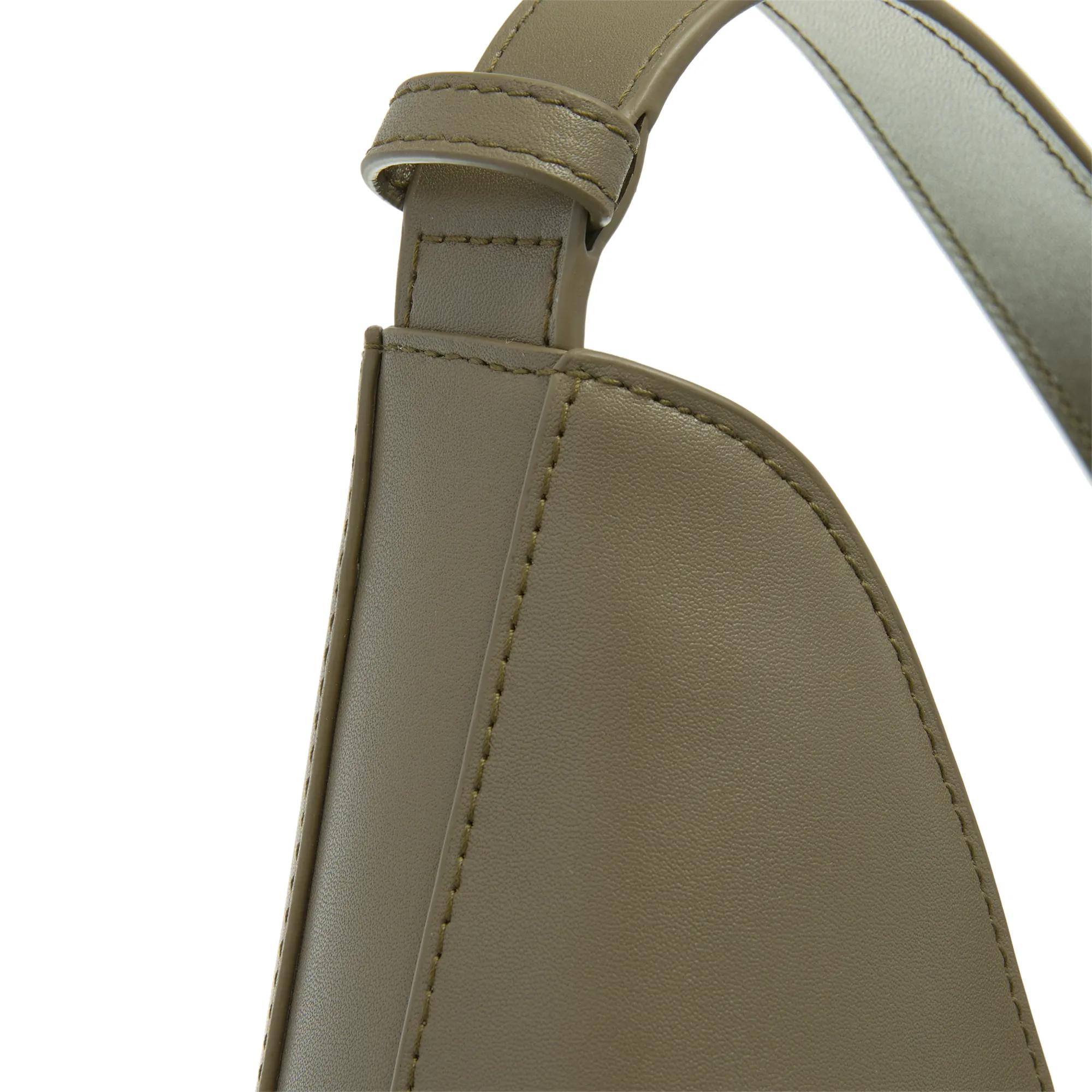 Furla leren schoudertas Goccia M olijfgroen