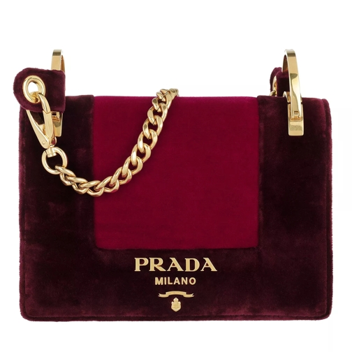 Prada Velvet Shoulder Bag Ribes+Amarena Crossbody Bag