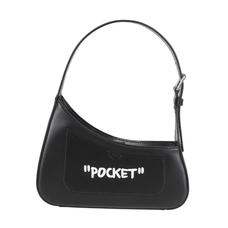 Off-White Schultertasche Structured Black Shoulder Bag With Arrows Design Black