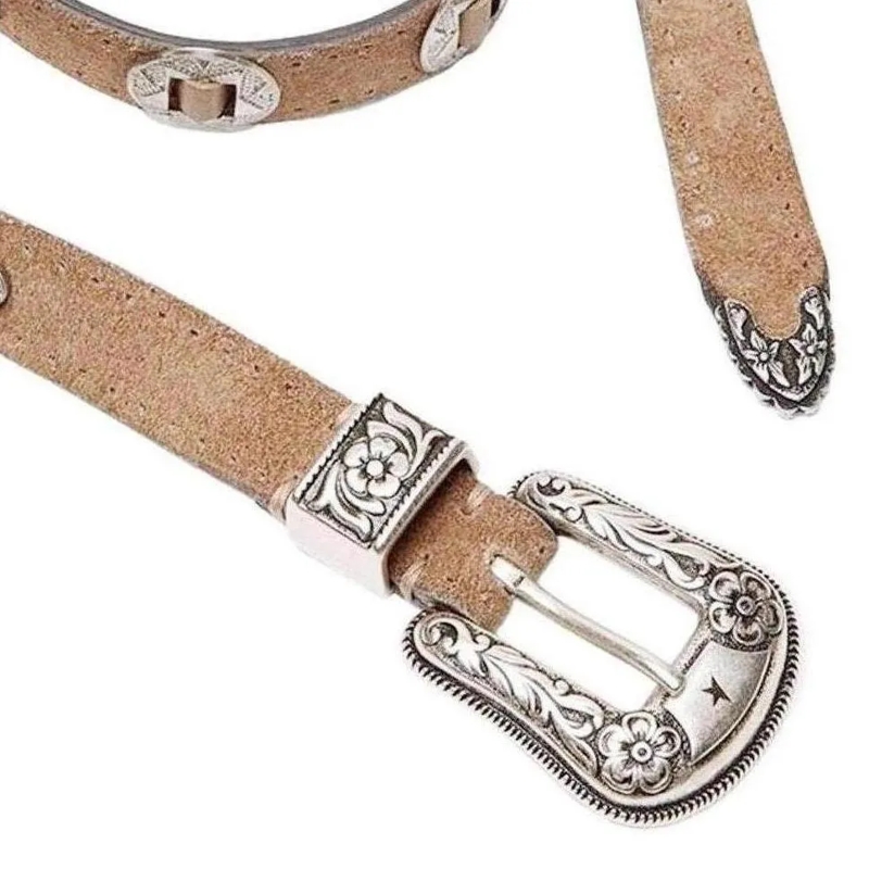 Golden Goose Ceinture Washed Nubuck Belt Brown(Image 3)