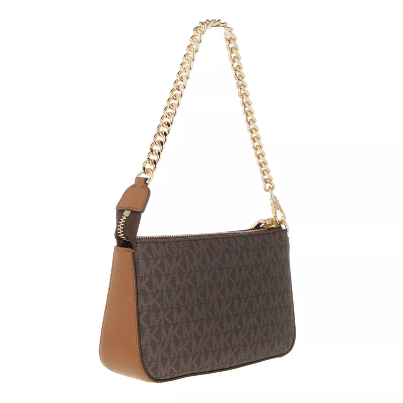 MICHAEL Michael Kors Pochette Md Chain Pouchette Brown(Image 3)