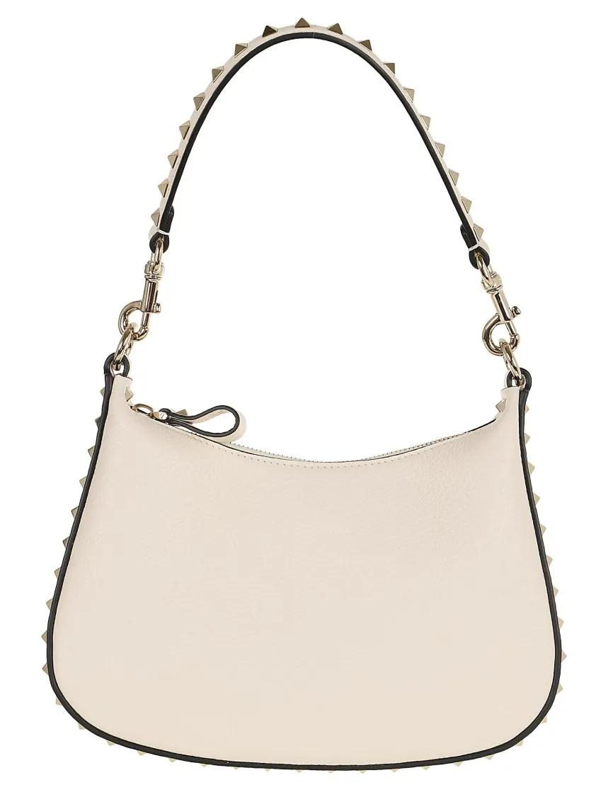 Valentino Hobo bags Small Hobo Rockstud in beige