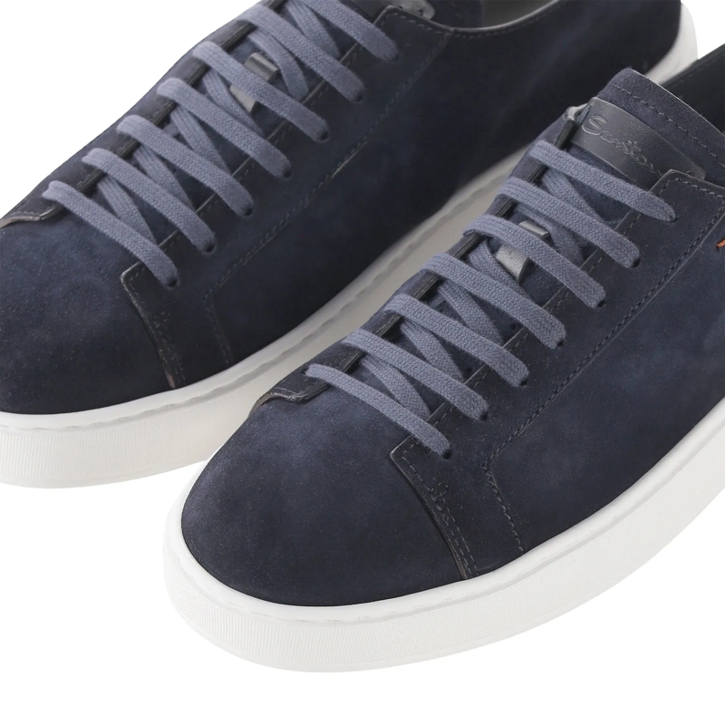 Santoni Schnürschuhe Sneaker aus Leder braun(Image 10)