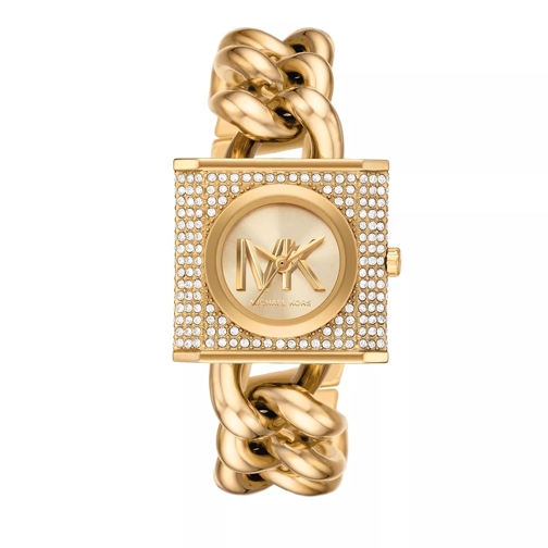 Michael Kors Michael Kors MK Chain Lock Three-Hand Stainless St Gold Quartz Watch