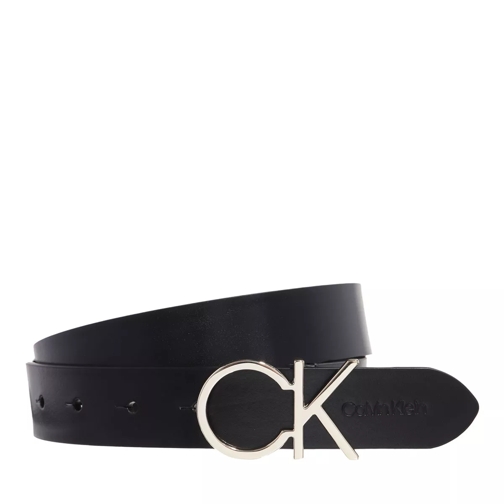 Calvin Klein Re-Lock Ck Logo Belt 30Mm Ck Black Ledergürtel