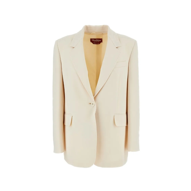 Max Mara Blazer Single-Breasted Blazer Neutrals