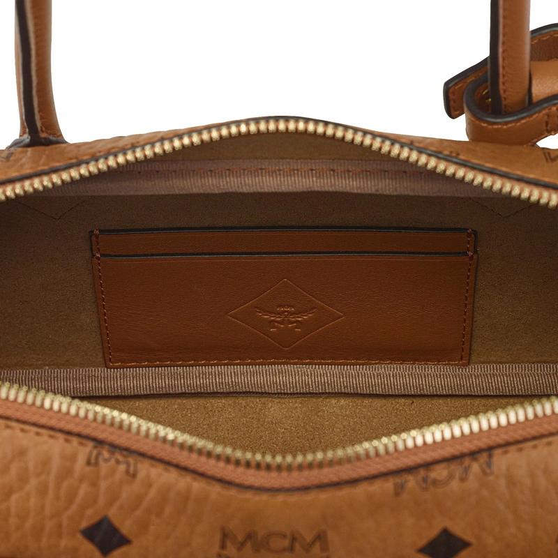 MCM Schultertasche Aren Vi Shouler Bag Sml Co Cognac(Image 6)