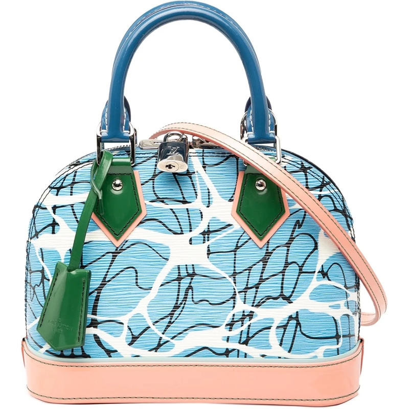 Louis Vuitton Schultertasche Epi Aqua Alma BB blau