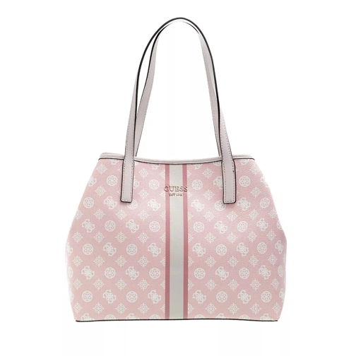 Guess Vikky Tote Pink Logo Multi Shopping Bag