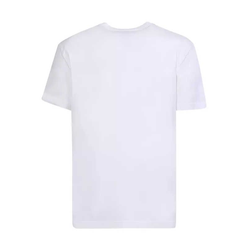 Dolce&Gabbana T-shirt Silver Plaque Soft Cotton T-Shirt White(Image 2)