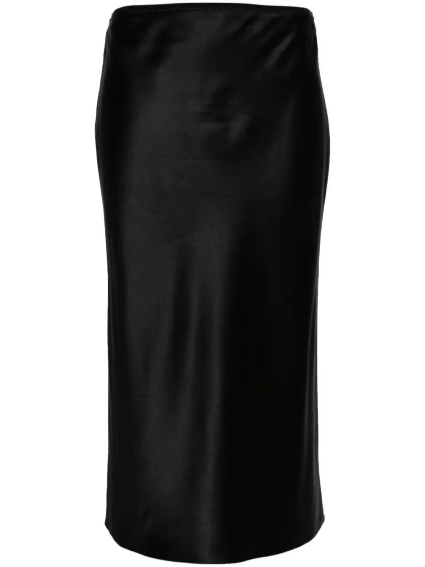 Joseph - Isaak Elasticated-Waist Silk Skirt - Größe 40 - schwarz