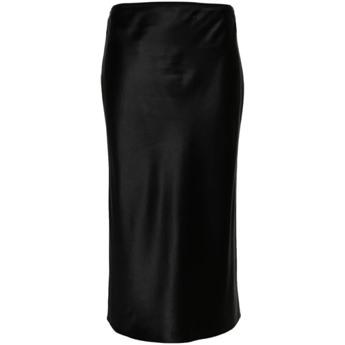 Joseph Midi Rokken Isaak Elasticated-Waist Silk Skirt Black