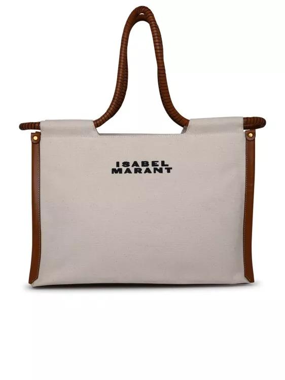 Isabel Marant Tote - %27Toledo%27 Bag In Ecru Cotton - Gr. unisize - in Beige - für Damen