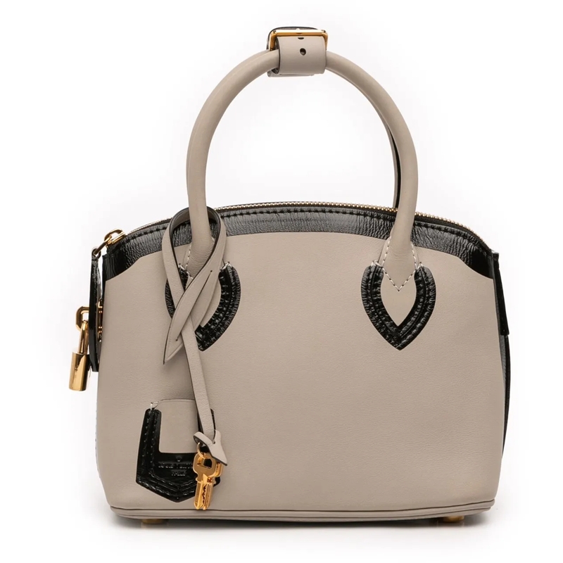 Louis Vuitton Tote Cuir Obsession Lockit BB grau