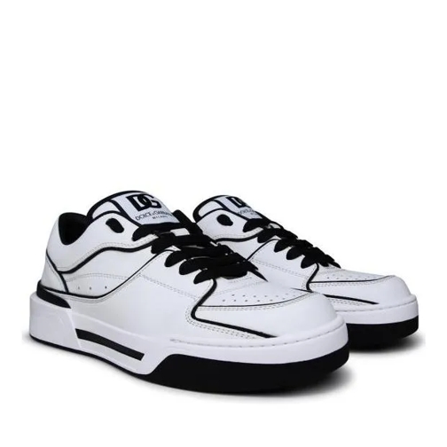 Dolce&Gabbana New Rome White Leather Sneakers White Low-Top Sneaker