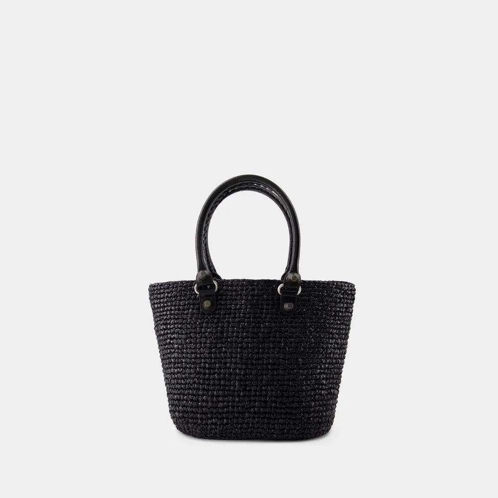 Balenciaga Hobo bags Le Cagole Panier M Shoulder Bag Nylon Black in zwart