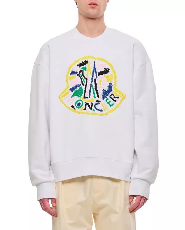 Moncler - Cotton Sweatshirt - Größe L - white