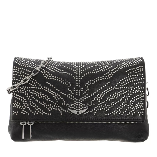 Zadig & Voltaire Rocky Grained Leather  Tiger Noir Crossbody Bag