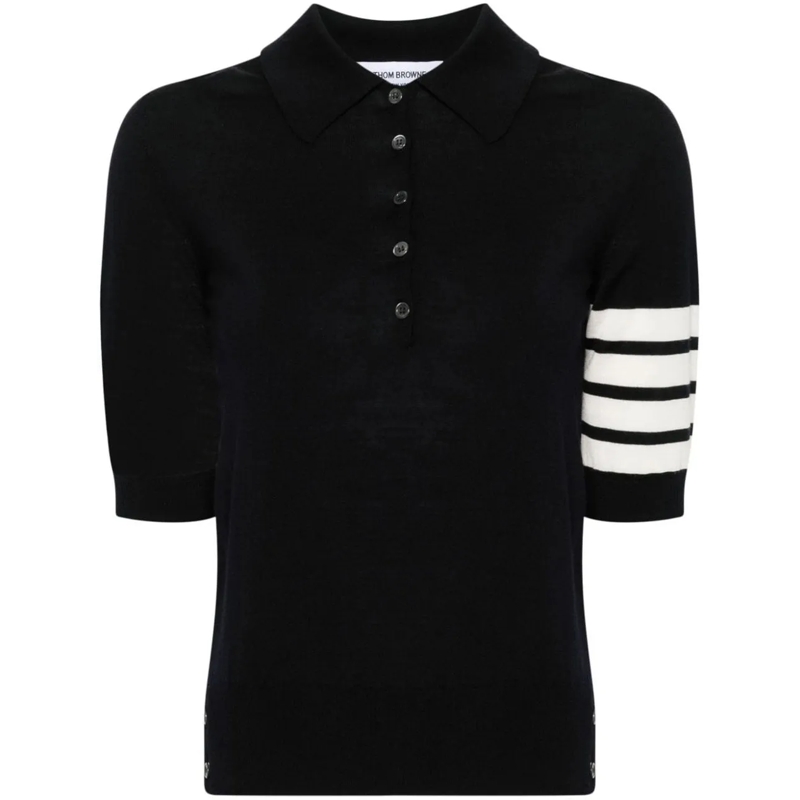 Thom Browne Polo T-Shirts And Polos Blue blau