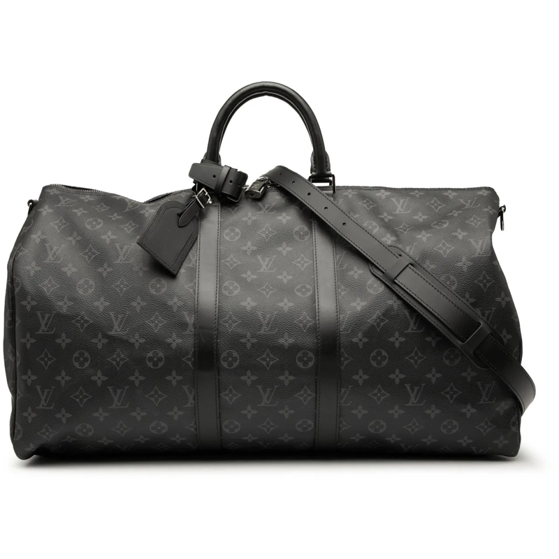 Louis Vuitton Weekender Monogram Eclipse Keepall Bandouliere 55 schwarz