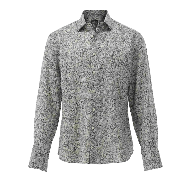 VAN LAACK Hemd Hemd Tailor Fit Druck braun