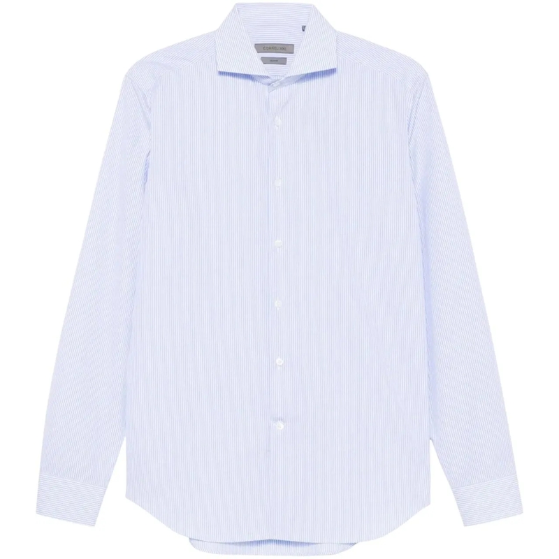 Corneliani  hemd blauw blau