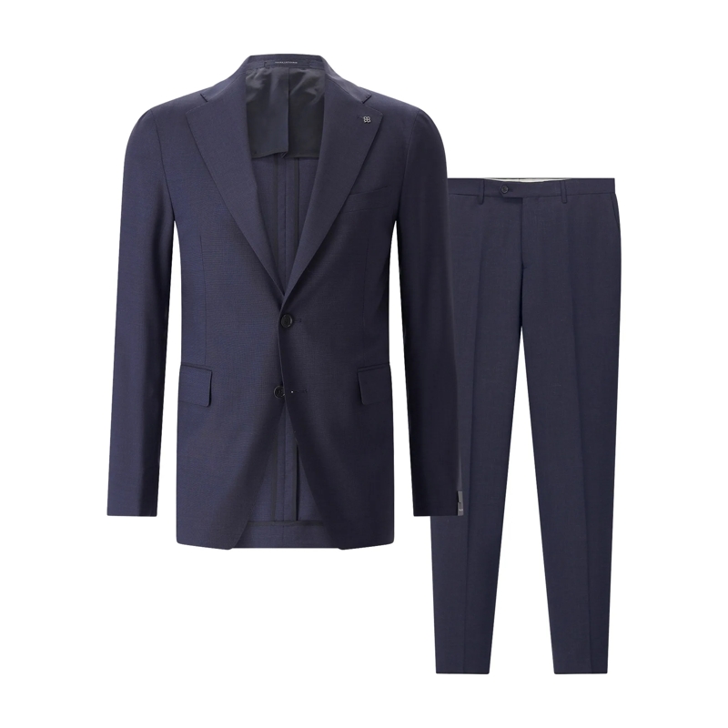 Tagliatore Pakcombinatie Zweiteiliger Anzug aus Wollmix blau