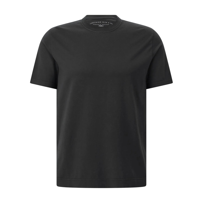 Fedeli T-shirt T-Shirt aus Baumwolle Schwarz