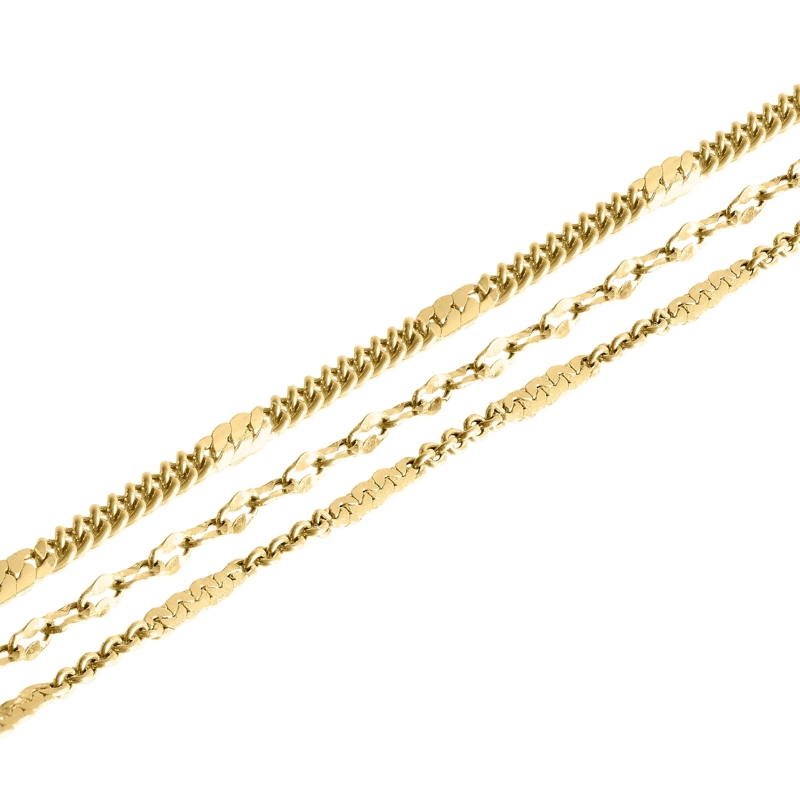 Liebeskind Berlin Fußkettchen Edelstahl Sparkling With Layers gold(Image 4)