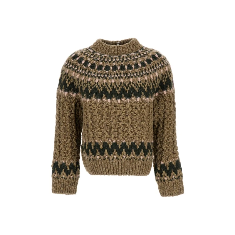 Moncler Rollkragenpullover Crew Neck Sweater Brown