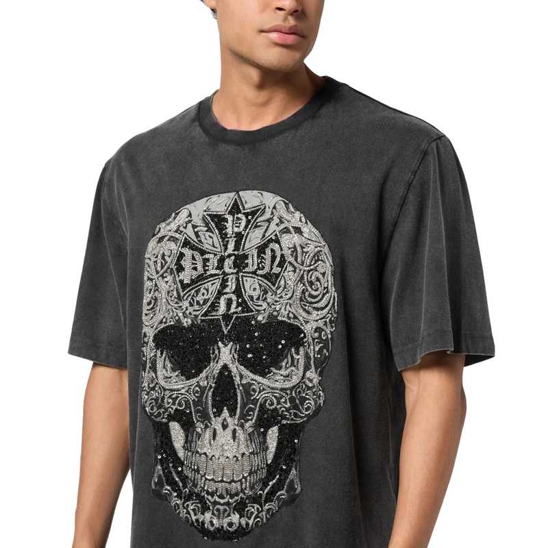 Philipp Plein T-Shirt T-Shirt Rundhalsausschnitt Ss Skull schwarz(Image 5)