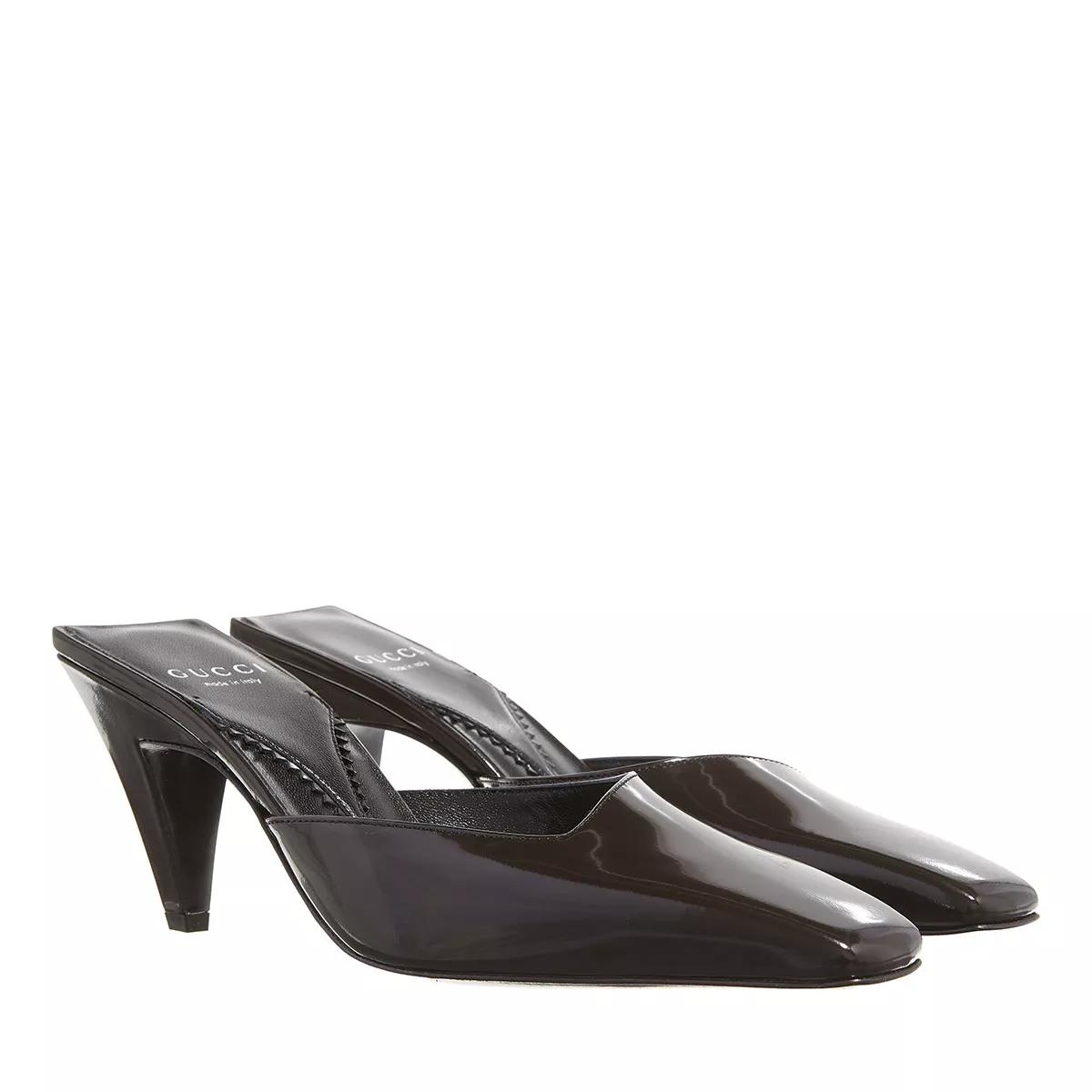 Gucci Mule Sandal Black Leather Mule