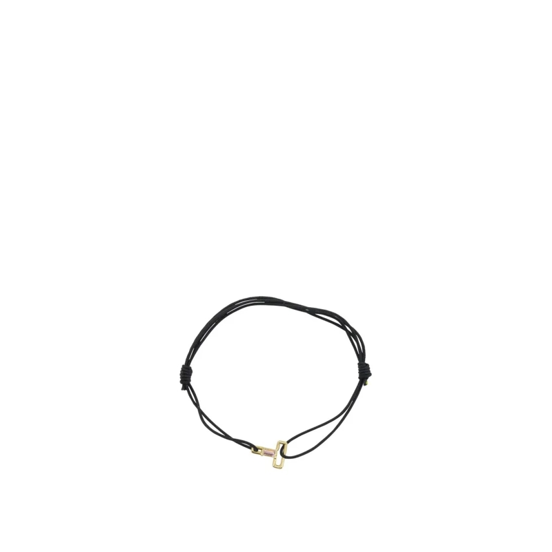 Aliita Bracelet Geometric T-Shaped Pendant Bracelet With Baguette- Not Applicable