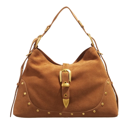 LES VISIONNAIRES Elisa Rebel Golden Brown Hobo Bag