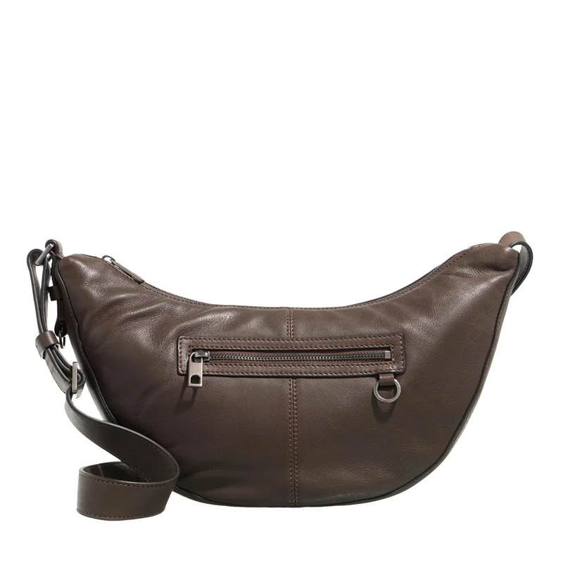 Liebeskind Berlin Schultertasche Moon With Zips Sheep Natural Roasted Coconut