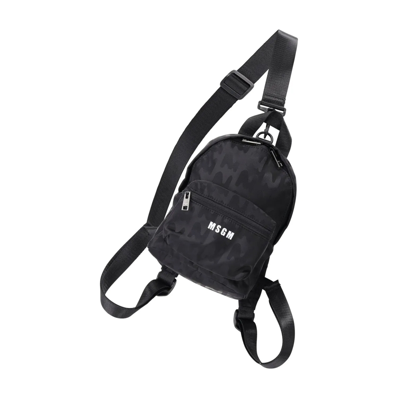 MSGM Rucksack Mini-Rucksack mit Logoprint Schwarz