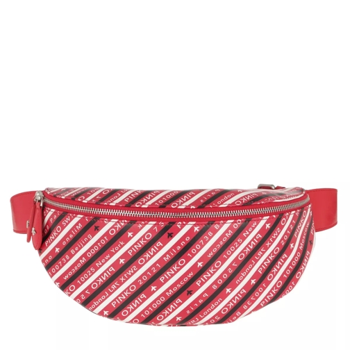 Pinko Kermesse Vintage Belt Bag Rosso/Nero/Bianco Sac à bandoulière