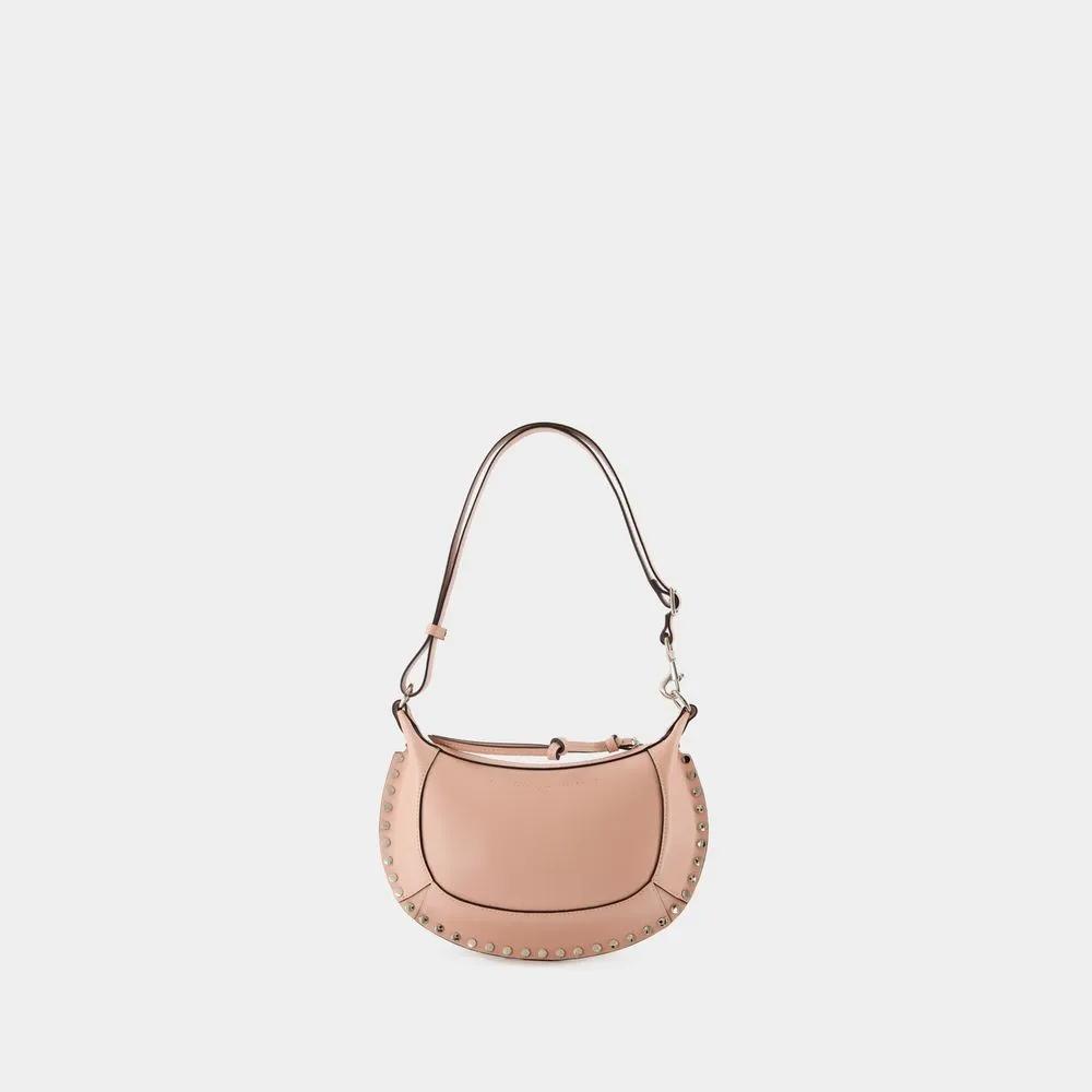 Isabel marant Shoppers Oskan Moon Purse Leather Neutral in poeder roze