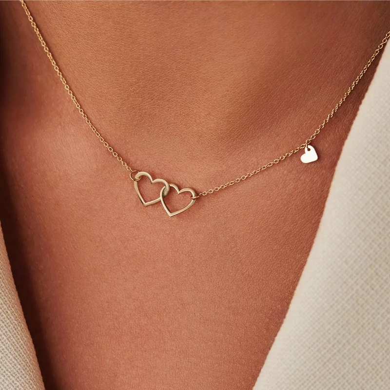Isabel Bernard Mittellange Halskette Belleville Amore 14 Karat Necklace With Heart Gold (Image 3)