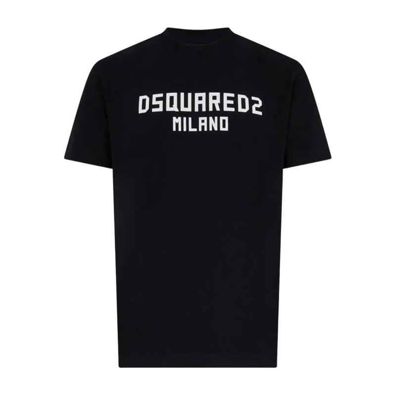 Dsquared2 T-shirt Black T-Shirt With Bold Graphic Print Black