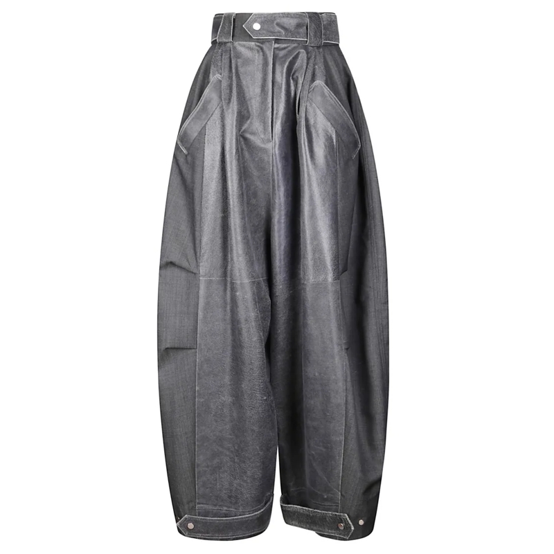 Niccolò Pasqualetti  Luna Wide-Legged Trousers Grey