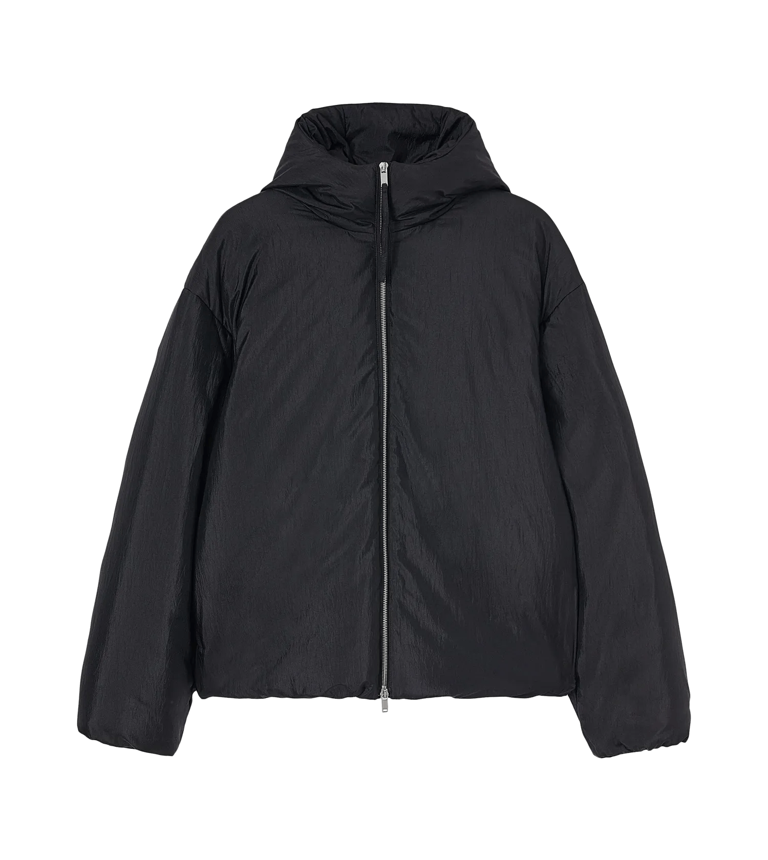 Jil Sander - Bomber-Daunenjacke mit Kapuze - Größe M - multi