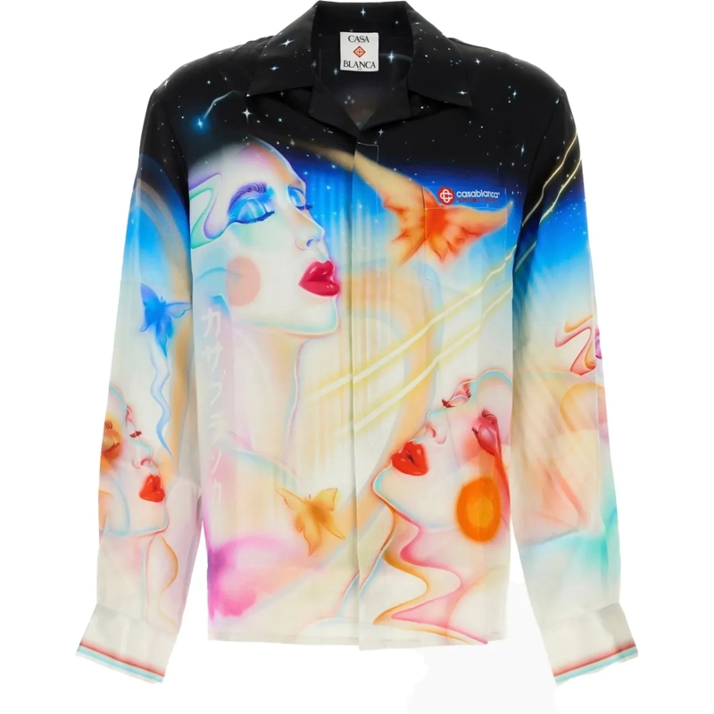 Casablanca Legeres Oberteil shirt kleur mehrfarbig