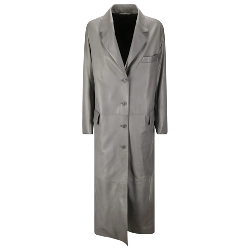 Salvatore Santoro Ledermäntel Leather Coat Grey