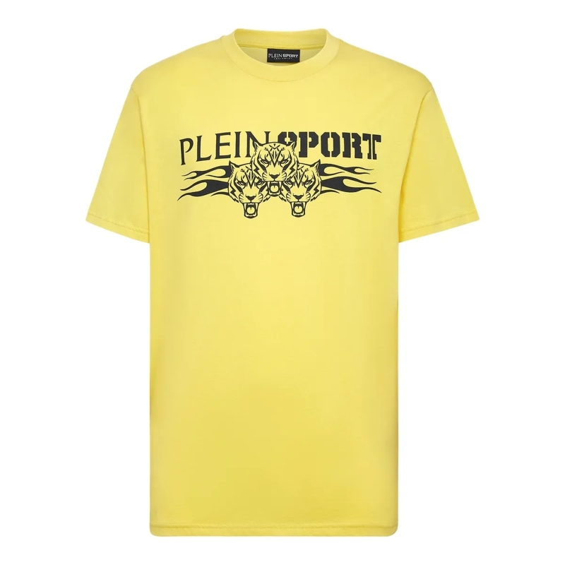 Plein Sport T-Shirt T-Shirt Tiger gelb