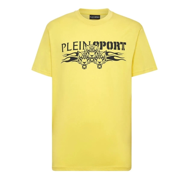 Plein Sport T-Shirt T-Shirt Tiger gelb