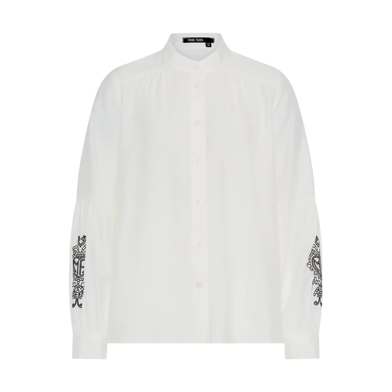 Marc Aurel Bluse Bluse weiss