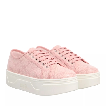 Silver and best sale pink sneakers